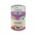 LandFleisch drėgnas maistas &scaron;uniukams su kalakutiena, 400 g