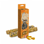 Little one lazdelės žiurkėnams ir kt. graužikams su vaisiais ir rie&scaron;utais, 2x60 g
