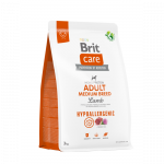 Brit Care Hypoallergenic Adult Medium Breed Lamb hipoalerginis sausas maistas vidutinio dydžio veislių &scaron;unims, 3 kg