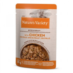 Nature's Variety Bites Chicken drėgnas maistas katėms, 85 g