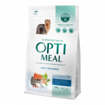 OPTIMEAL&trade; Visavertis sausas ėdalas suaugusiems miniatiūrinių veislių &scaron;unims, su dideliu kiekiu la&scaron;i&scaron;os, 0,7 kg