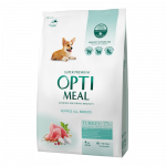 OPTIMEAL&trade; Visavertis pa&scaron;aras visų veislių &scaron;uniukams su kalakutiena, 4 kg