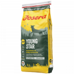 Josera Young Star begrūdis sausas maistas jauniems &scaron;unims su pauk&scaron;tiena, 12,5 kg