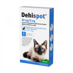 Dehispot 60 mg/15 mg 0,70 ml užla&scaron;inamasis tirpalas mažoms katėms, nuo kirmėlių, 1 vnt.