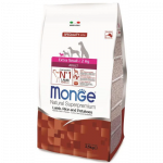 Monge Dry Dog Natural Superpremium Spec. Line Extra Small Adult sausas maistas labai mažų veislių &scaron;unims su ėriena, 2,5 kg