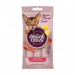 Delickcious kreminiai skanėstai katėms su vi&scaron;tiena ir ananasais, 4x15 g