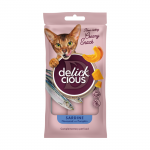 Delickcious kreminiai skanėstai katėms su sardinėmis ir moliūgais, 4x15 g
