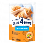 CLUB 4 PAWS Premium Visavertis pa&scaron;aras suaugusioms katėms su la&scaron;i&scaron;a, 0,3 kg