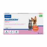 Virbac Allerderm užla&scaron;inami la&scaron;ai kačių ir &scaron;unų odos barjerinių funkcijų atstatymui 10kg, 2 ml