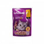 Whiskas Tasty Mix drėgnas maistas suaugusioms katėms su ėriena ir kalakutiena, 85 g