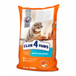 CLUB 4 PAWS Premium Visavertis pa&scaron;aras suaugusioms katėms su la&scaron;i&scaron;a, 14 kg