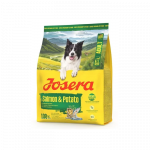 Josera Salmon - Potato begrūdis sausas maistas &scaron;unims su la&scaron;i&scaron;a ir bulvėmis, 900 g