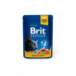 Brit Premium Salmon-Trout drėgnas maistas katėms, 100 g