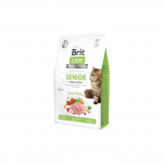 Brit Care Cat GF Senior Weight Control sausas maistas vyresnio amžiaus katėms katėms, 0,4 kg