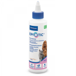 Virbac Epiotic &scaron;unų ir kačių i&scaron;orinei ausiai ir ausies kanalui valyti, 125 ml