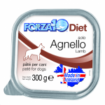 Forza10 Solo Diet Lamb drėgnas maistas &scaron;unims, su maisto netoleravimu ir alergijomis, 300 g