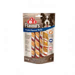 8in1 Flavours trigubo skonio apsuktos lazdelės &scaron;unims, 113 g