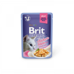 Brit Premium Delicate Fillets in Jelly Chicken drėgnas maistas katėms, 85 g