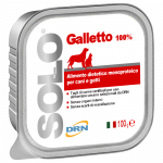 DRN Solo Galletto monoproteininis drėgnas maistas &scaron;unims ir katėms su vi&scaron;tiena, 100 g