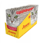 Josera Pat&eacute; Beef - Chicken Goulash begrūdis konservuotas maistas katėms jautienos ir vi&scaron;tienos gulia&scaron;as, 16x85 g