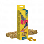 RIO lazdelės su medumi banguotosioms papūgėlėms ir egzotiniams pauk&scaron;čiams, 2x40g