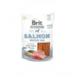 Brit Jerky Salmon Protein Bar skanėstas &scaron;unims, 80 g
