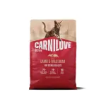 Carnilove Lamb-Wild Boar Adult Cat Sterilised begrūdis, sausas maistas katėms, 2 kg