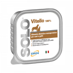 DRN Solo Vitello monoproteininis drėgnas maistas &scaron;unims ir katėms su ver&scaron;iena, 300 g