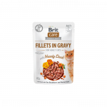 Brit Care Fillets in Gravy Hearty Duck drėgnas maistas katėms, 85 g