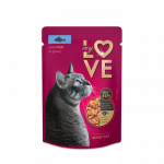MY LOVE visavertis konservuotas ėdalas suaugusioms katėms su žuvimi &scaron;velniame padaže, 85 g