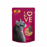 MY LOVE visavertis konservuotas ėdalas suaugusioms katėms su kepenėlėmis &scaron;velniame padaže, 85 g