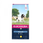 Eukanuba Mature sausas maistas subrendusiems &scaron;unims nuo 7-10 metų amžiaus, 15 kg