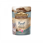 Carnilove Trout Echinacea begrūdis, drėgnas maistas katėms, 85 g
