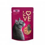 MY LOVE visavertis konservuotas ėdalas suaugusioms katėms su kalakutiena &scaron;velniame padaže, 85 g