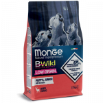 Monge Dry Dog BWILD Puppy - Junior begrūdis sausas maistas &scaron;uniukams su elniena, 2,5 kg