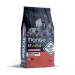 Monge Dry Dog BWILD Puppy - Junior begrūdis sausas maistas &scaron;uniukams su elniena, 12 kg