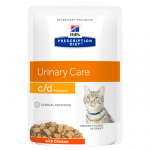 Hill's Prescription Diet Urinary Care c/d Multicare Chicken Cat &scaron;lapimo takų sistemos problemoms, 85 g