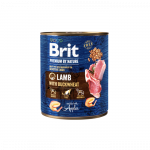 Brit Premium by Nature Lamb drėgnas maistas jautrų vir&scaron;kinimą turintiems &scaron;unims, 800 g