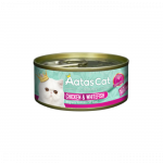 Aatas Cat Creamy Chicken-Whitefish begrūdis, drėgnas maistas katėms, 80 g
