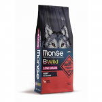 Monge Dry Dog BWILD All Breeds Adult begrūdis sausas maistas &scaron;unims su elniena, 12 kg