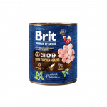 Brit Premium by Nature Chicken with Hearts drėgnas maistas &scaron;unims, 800 g