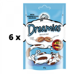 Skanėstai katėms DREAMIES, su la&scaron;i&scaron;a, 60 g x 6 vnt. pakuotė
