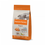 Nature's Variety Original Mini Adult Salmon begrūdis, sausas maistas mažų veislių &scaron;unims, 1,5 kg