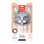 Wanpy Creamy treats skanėstas katėms, su tunu ir la&scaron;i&scaron;a, 70 g (5x14g)
