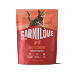 Carnilove Active Beef-Venison Adult sausas maistas sterilizuotoms katėms, 0,4 kg