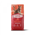 Carnilove Active Beef-Venison Adult sausas maistas sterilizuotoms katėms, 6 kg