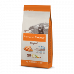 Nature's Variety Original Med/Max Adult Salmon begrūdis, sausas maistas &scaron;unims, 12 kg