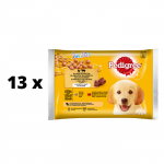 &Scaron;unų ėdalo rinkinys PEDIGREE Junior, 4 x 100 g x 13 vnt. pakuotė
