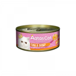 Aatas Cat Tantalizing Tuna-Shrimp begrūdis, drėgnas maistas katėms, 80 g
