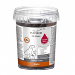 Platinum Fit-Sticks kramtomosios lazdelės &scaron;unims su vi&scaron;tiena ir ėriena, 300 g